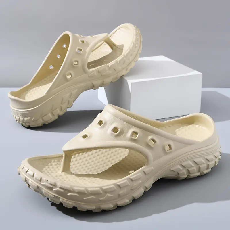Couple Soft Bottom Stylish Flip-Flops Outdoor Home Thick Bottom Deodorant Slippers Cross-Border plus Size Beach Shoes Wholesale Men