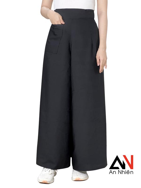 Quần chống nắng 2 lớp có nút dưới chân vải mềm mát nhiều màu sắc trẻ trung [được chọn mẫu] Nữ Women Kem Pants
