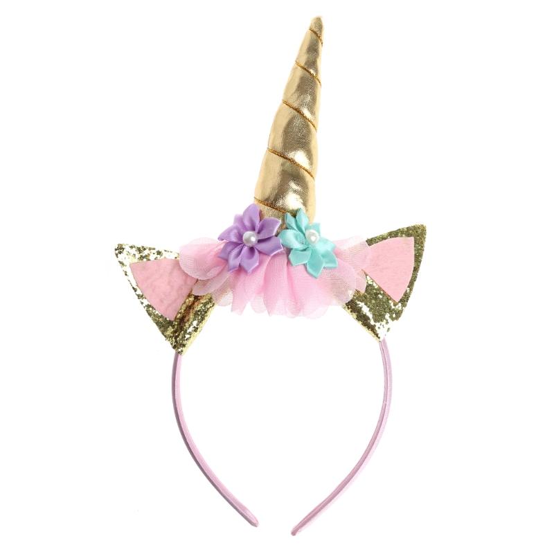 Product Introduction of Magical Unicorn Horn for Head Party Baby Kid Headband Fancy Dress Cosplay Decora 0