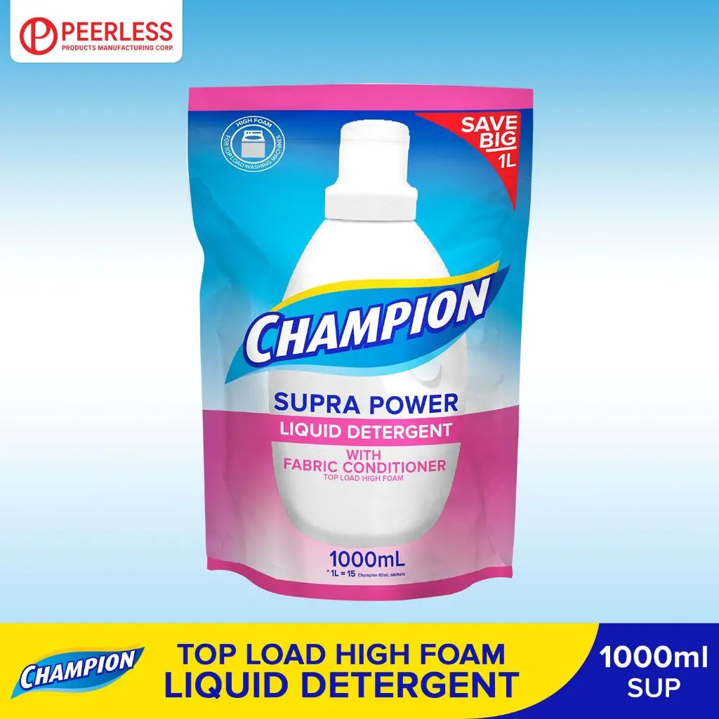 Champion Liquid Detergent 1L SUP Top Load High Foam w/ Fabric ...