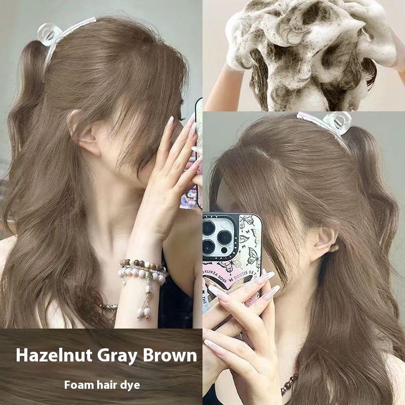 Free Bleach Bubble Blackcurrant Purple Female Hair Dyeing Cream 2025 Dye Your Own Popular Colour Pure Plant New Student Dyeing At Home 8