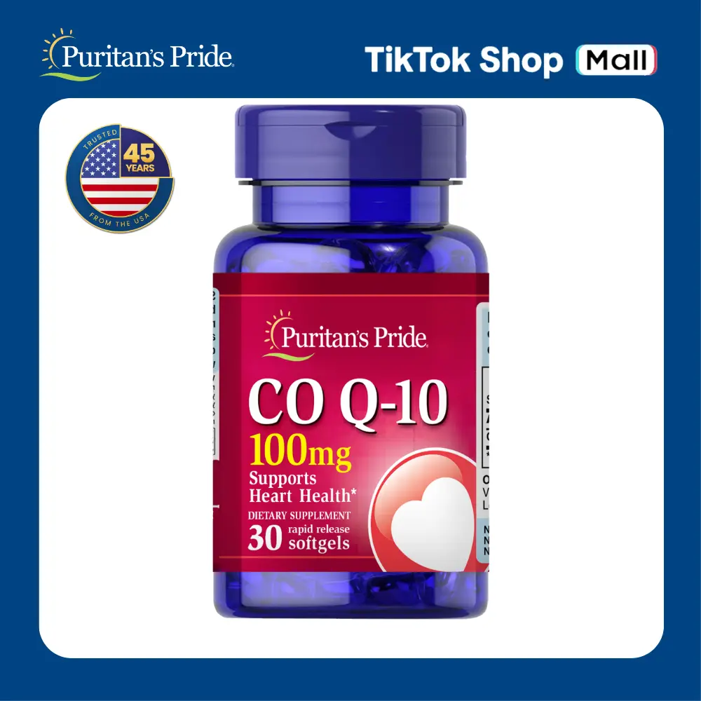 Co Q-10 Q-Sorb 100mg 30 Softgels Puritan's Pride Supplement Dietary