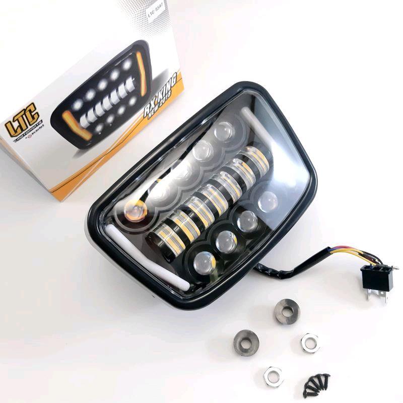 Reflektor Daymaker ui Lampu depan RX king set Batok plus Kupingan Lampu cnc RX king Daymaker Rx king 3