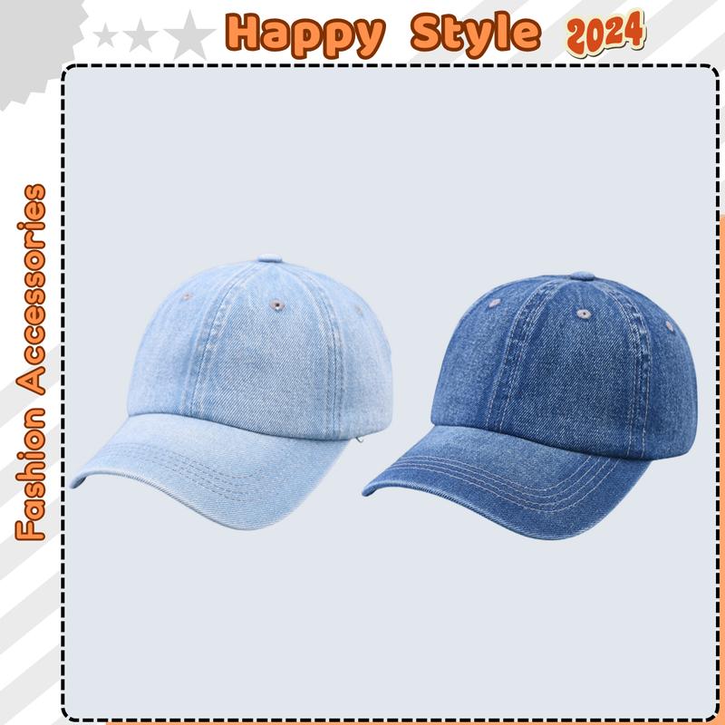 Mũ Lưỡi Trai Jean Trơn Nón Kết Chất Denim Form Unisex Nam Nữ N147 Women Hat