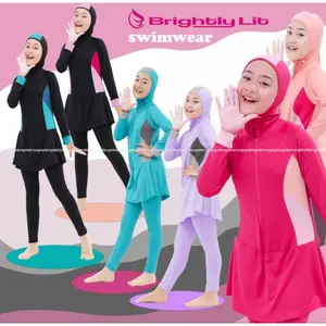 BrightlyLit- baju renang anak perempuan muslimah baju renang anak tanggung muslim baju renang anak perempuan muslim pakaian renang anak muslimah baju renang muslim baju ranang muslimah baju renang