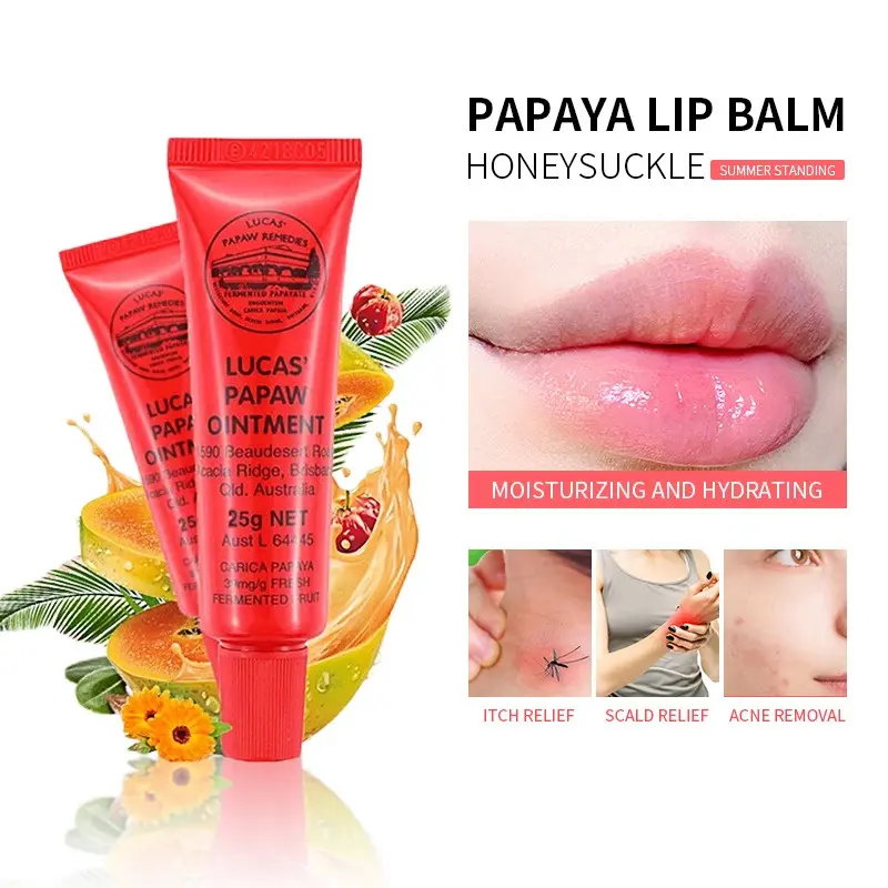 Face Care Papaw Ointment Balm Lipstick Moisturizing Anti Drying Multifunctional Hydrating Universal Cream Lip Balm Oil 25g