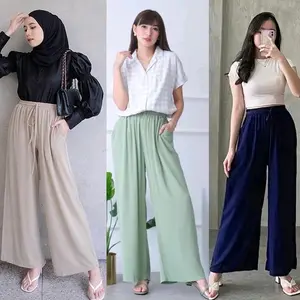 Celana kulot crinkle airflow/ Celana kulot crinkle premium