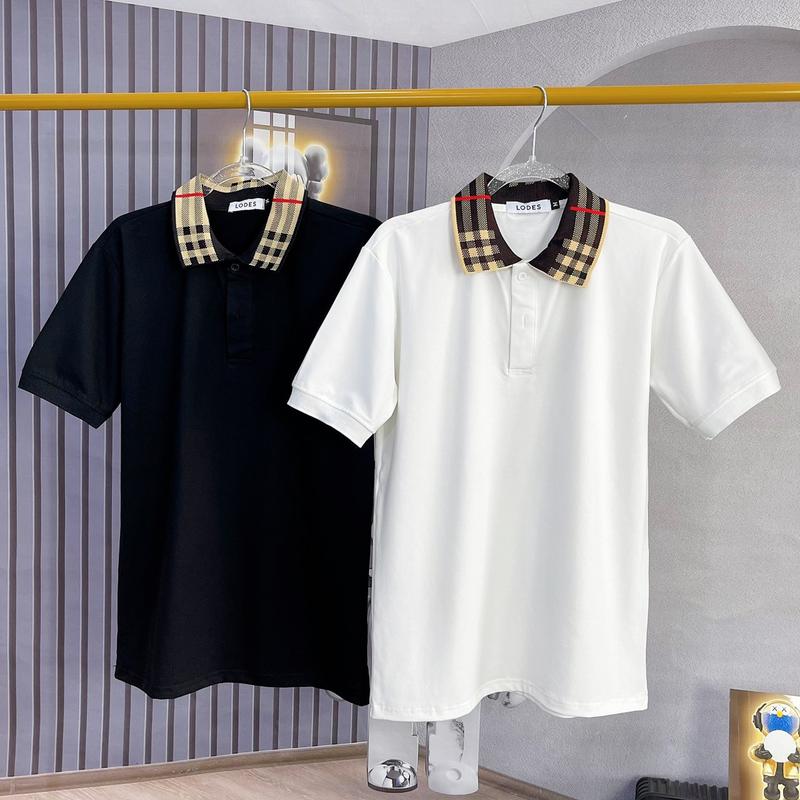 [MLCLs] Áo thun polo nam phối caro cổ nổi bật thu hút, chất vải cotton co giãn 4 chiều thoải mái chống nhăn, form vừa vặn cổ bẻ MY LINH CLOTHINGS Shirt Menswear Ngắn Tay Tre