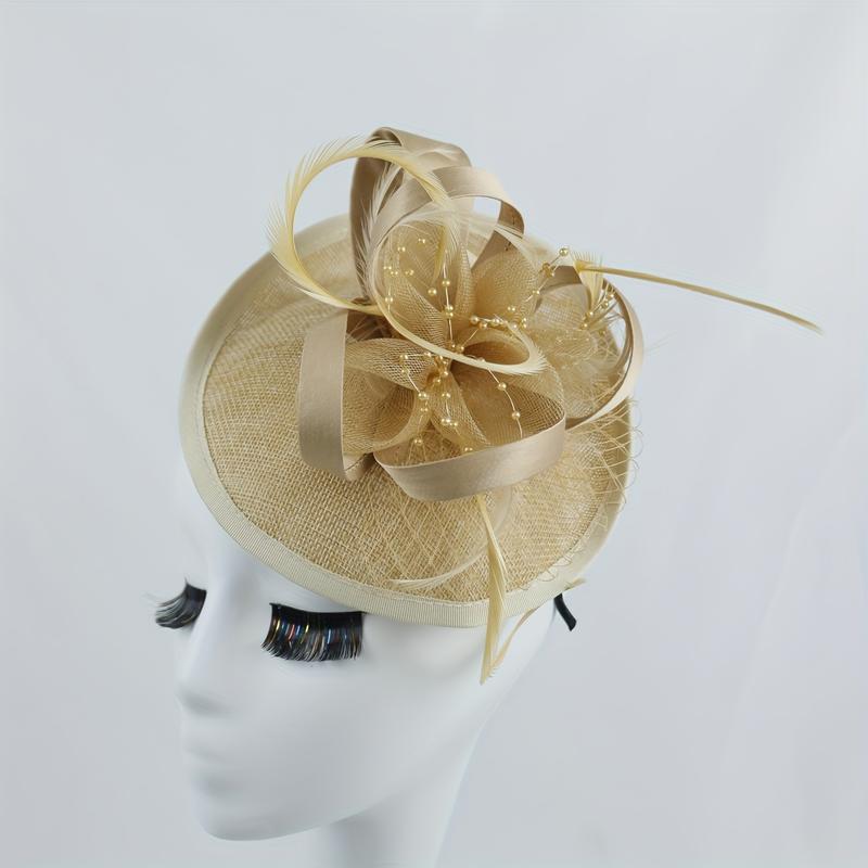 New Feather Linen Top Hat New Feather Linen Top Hat