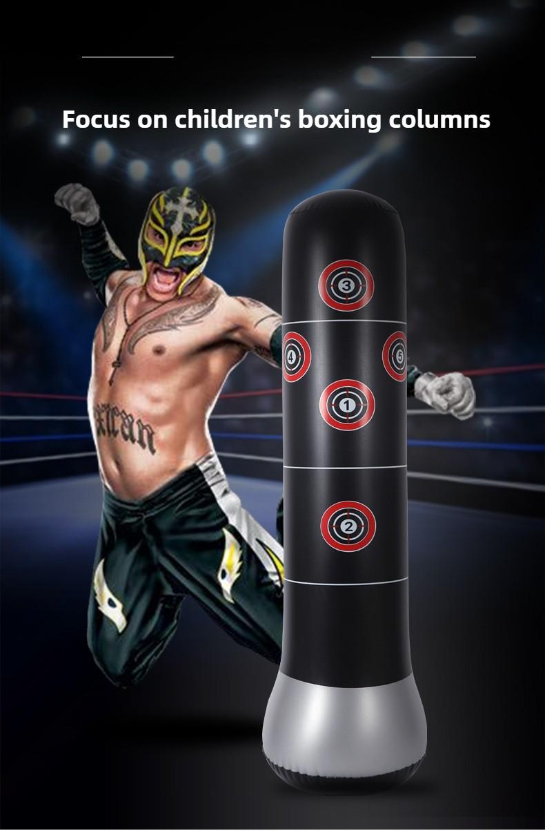 Product Introduction of Heavy-Duty Inflatable Punching Bag & Stress Relief Stand - Adult & Kids Fitness Bobble Head, Boxing Pillar for Exercise & Fun! 0