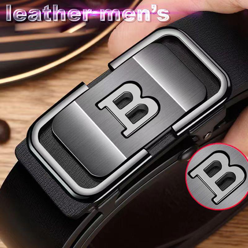 thắt lưng nam doanh nhân phong cách hàn khóa mạ điện dây rộng 3.3cm dài 125cm Khóa gài tự động