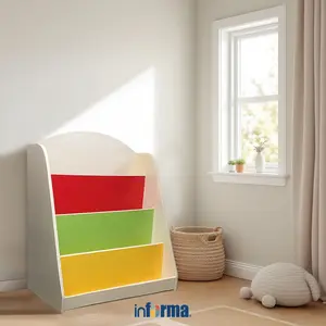 Informa Abby Rak Buku Anak 4 Tingkat Penyimpanan Buku Tempat Mainan Organizer Kamar Pajangan Koleksi