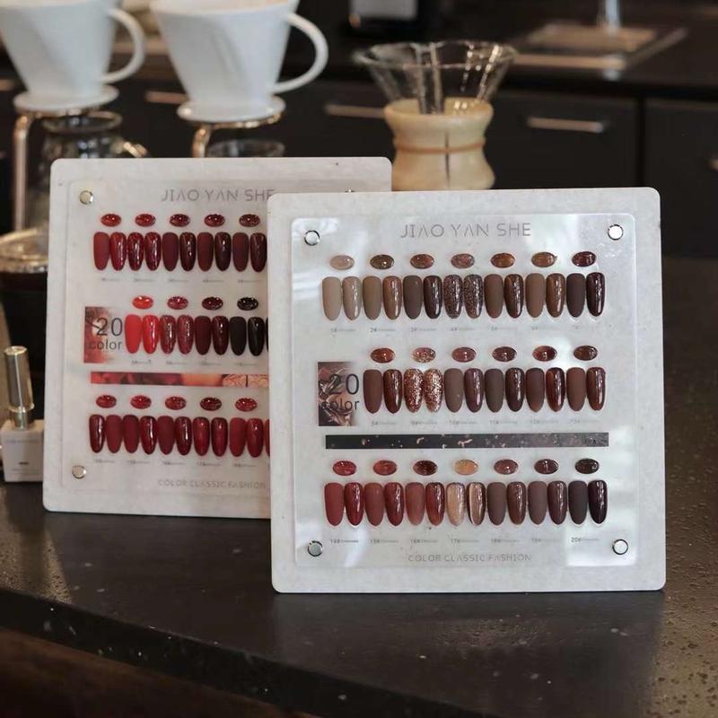 Set sơn gel jiao yan she 20 màu, kèm bảng màu