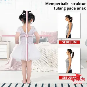 SPEEDS Yoga Stick Alat Olahraga Yoga Body Stick Pilates Tongkat Yoga Alat Penegak Punggung 019-25