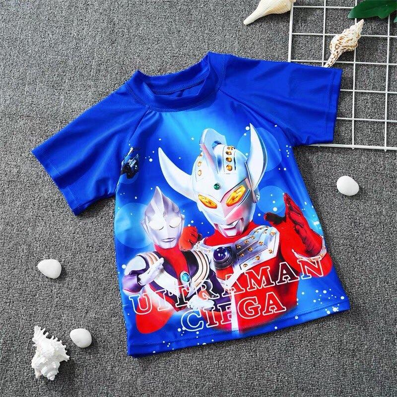 Set bơi bé trai HCM Hoả Tốc 3 chi tiết áo+quần+nón hoạ tiết Made in China Sport Kids - Voi 2