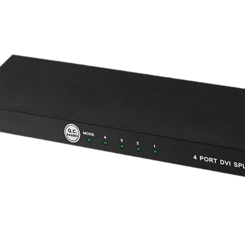 Product Introduction of HDMI Splitter 4 Port Professional Reusable Fast Data Transmission Stable Portable SVGA VGA Signal Booster for DVR HDTV Computer 1