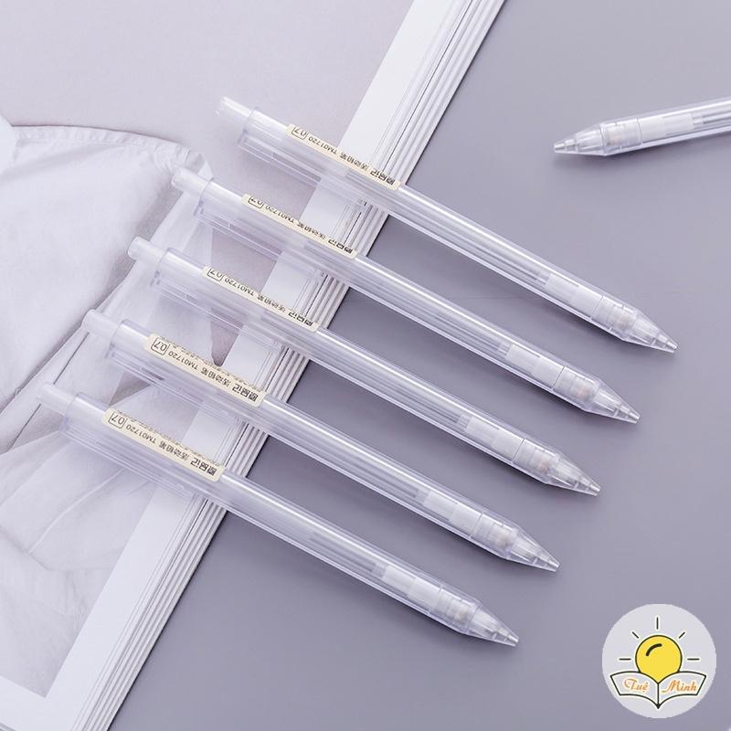 Bút chì bấm thân trong ngòi 0.5mm 0.7 mm VPPTUEMINH dùng cho học sinh và văn phòng B08