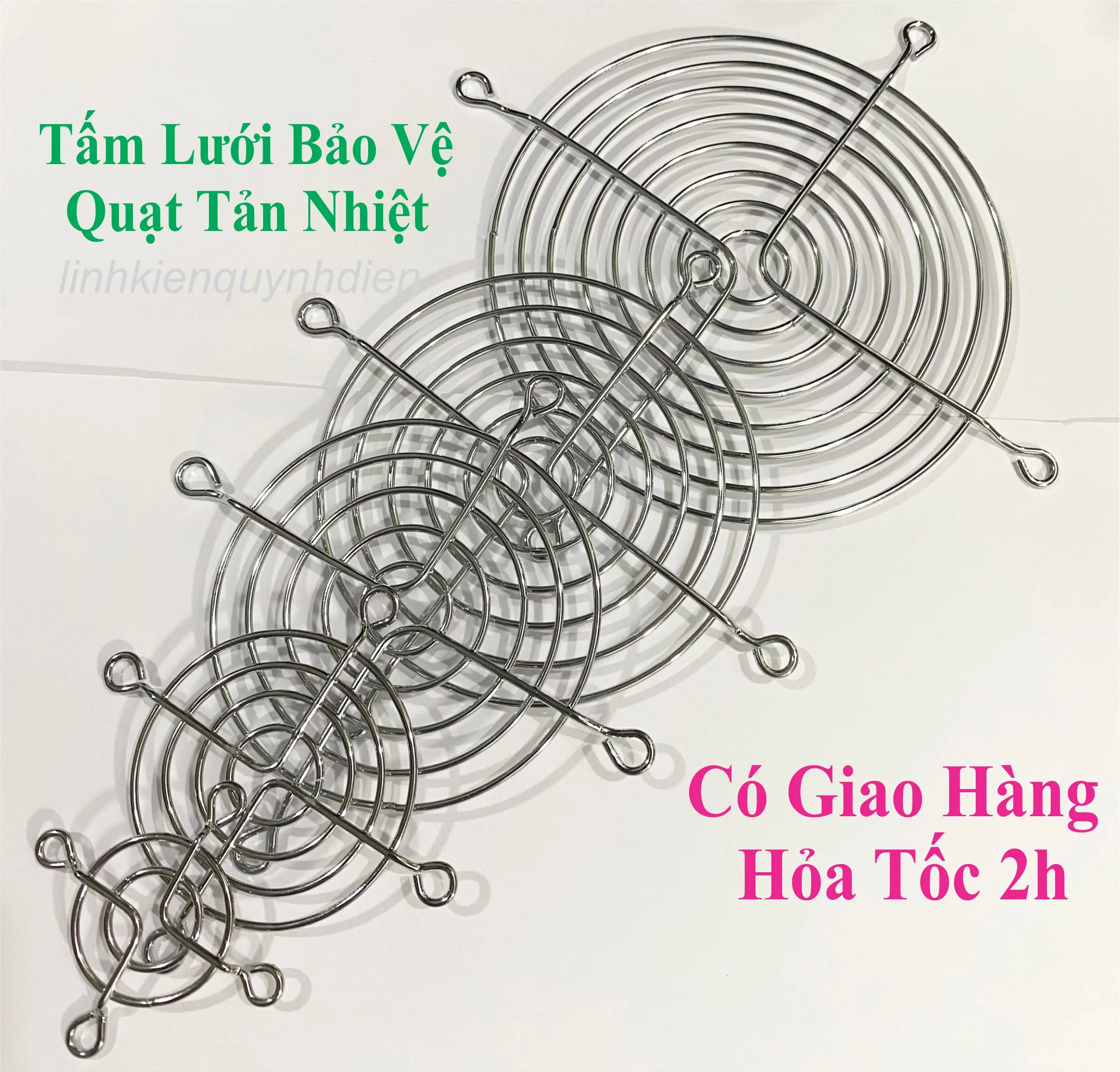 Tấm lưới bảo vệ quạt tản nhiệt - linh kiện điện tử QUỲNH DIỄN