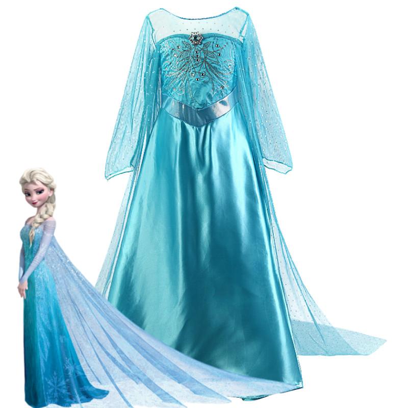 Váy Công Chúa Dài, Cho Bé Gái, Chủ Đề Công Chúa Mùa Hè, Nàng Tiên Cá Nhỏ, Cô Dâu Công Chúa Cinderella, Váy Nhập Vai Halloween, Thích Hợp Cho Tiệc Sinh Nhật Bé Gái, Váy Công Chúa 3