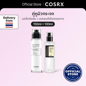 (Peptide Snail Duo)COSRX Official The 6 Peptide skin booster serum 150ml + Advanced Snail 96 Mucin Power Essence 100ml