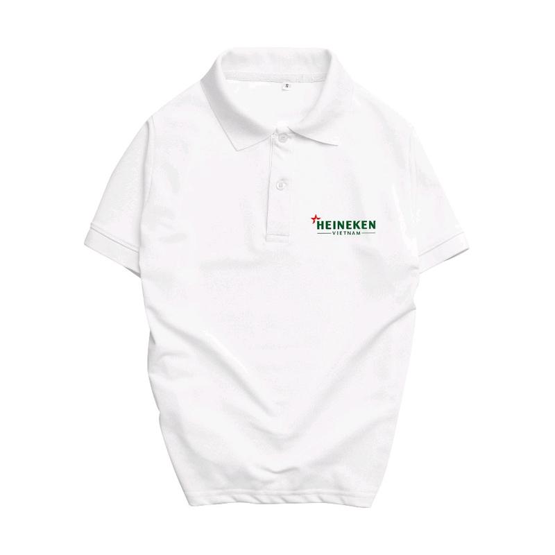 ÁO ĐỒNG PHỤC POLO HEINEKEN viet nam chất vải dày dặn. áo  xanh 0