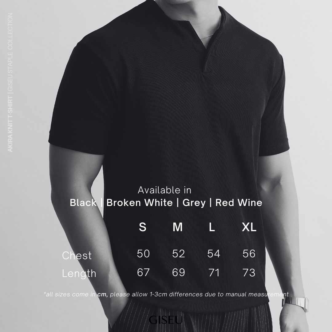 Giseu - Akira Knit T-shirt | Kaos Knit Pria Giseu - Akira Knit T-shirt | Kaos Knit Pria