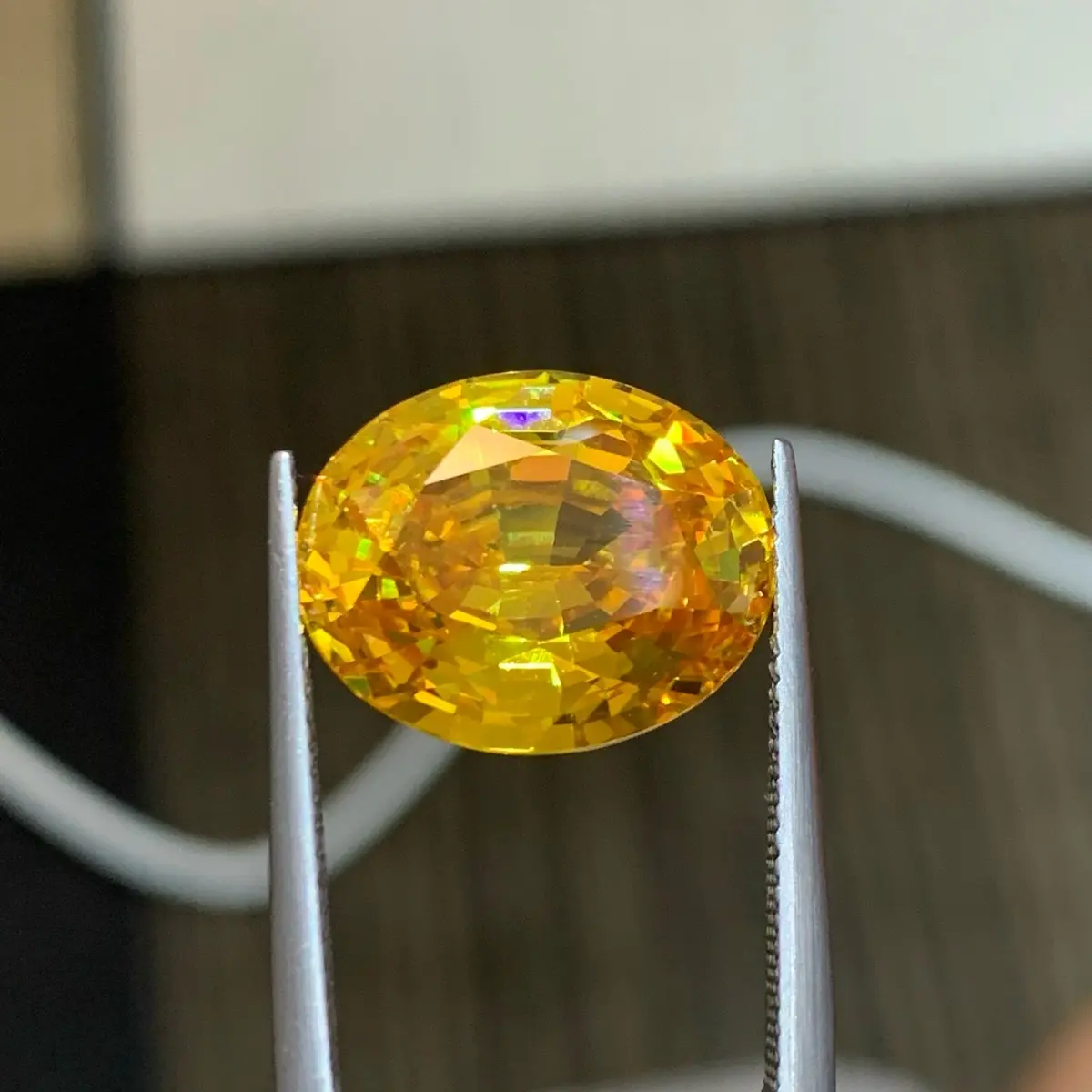 Đá Citrine Tự Nhiên Dùng Làm Mặt Nhẫn Mặt Dây Chuyền Trọng Lượng 20.5 ct