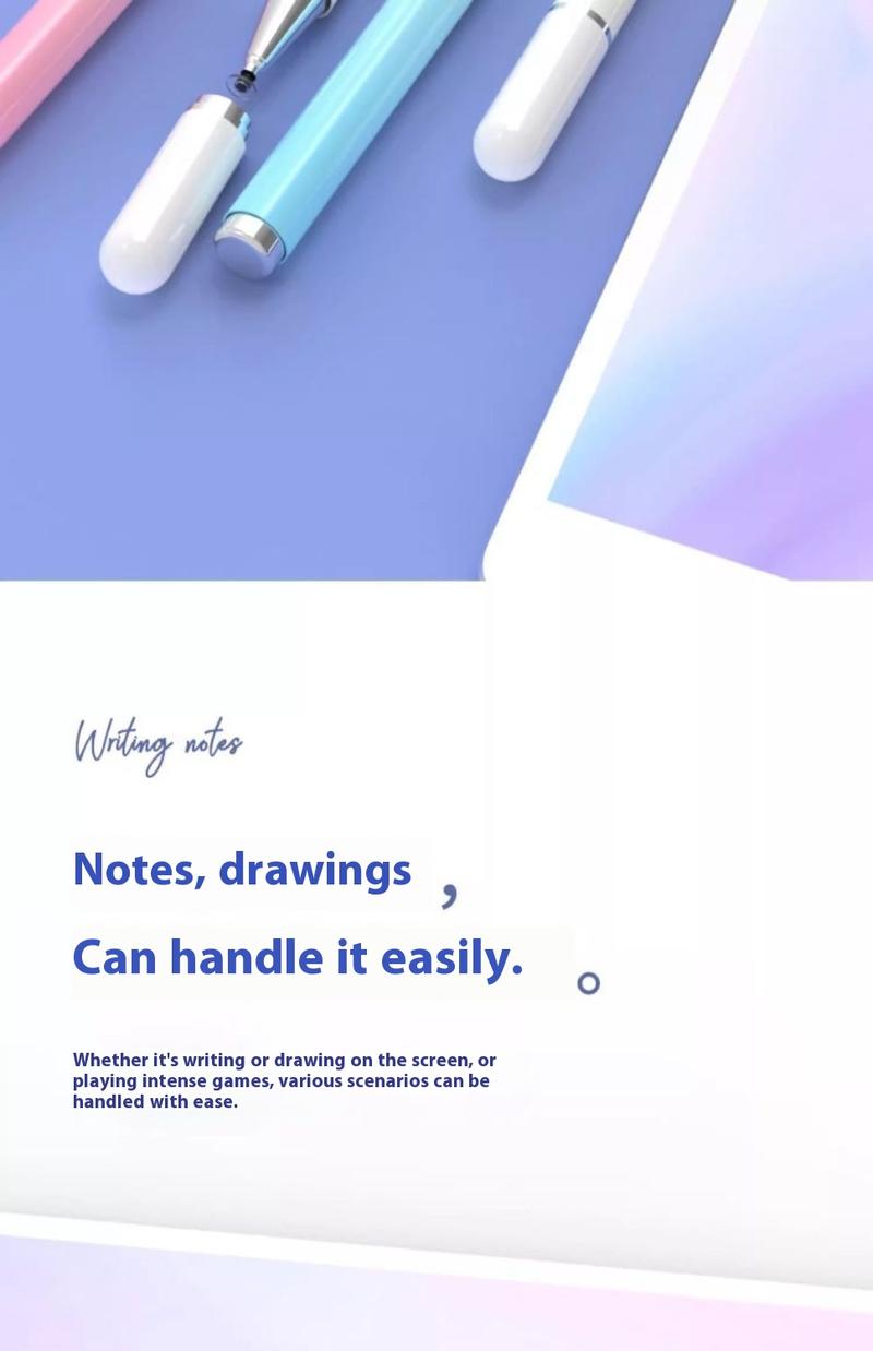 Product Introduction of Bút Cảm Ứng Đa Chức Năng, dành cho iPad và Máy Tính Bảng, Bút Cảm Ứng Kẹp Trò Chơi Vẽ, Tương Thích Với Huawei và iPhone, Bút Cảm Ứng Điện Dung 7