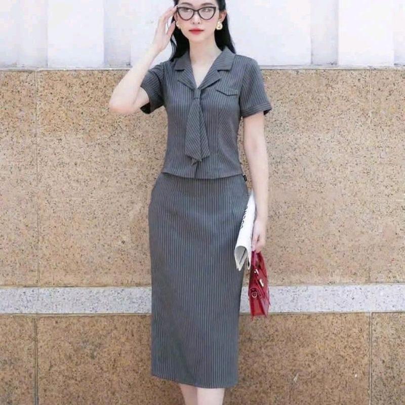 Bộ set công sở cao cấp có túi đủ size 0