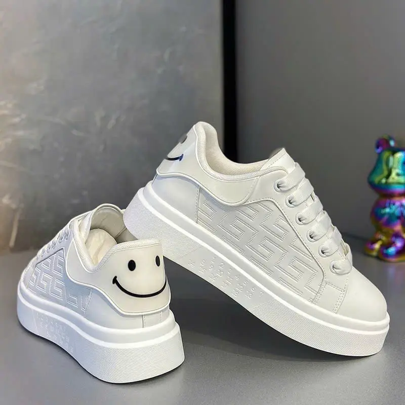 Giày Nam Màu Trắng - Giày Sneaker Kiểu Dáng Trẻ Trung LDW-303, Mẫu Mới Hot Trend 2025 Shoes Cao Su Đế Bằng không có khỏe mạnh 0