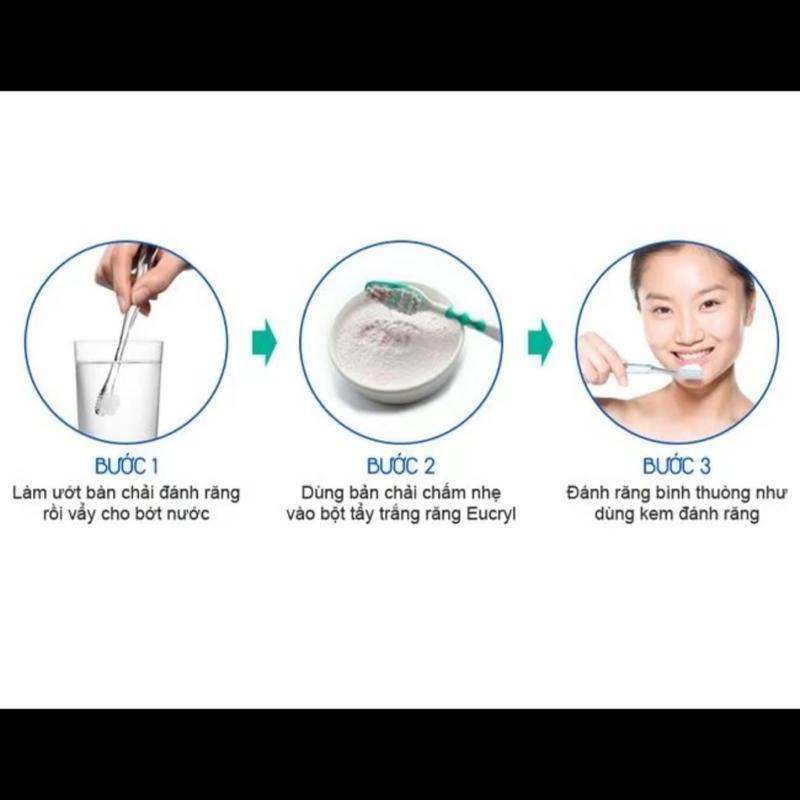 D1_ [ EUCRYL ] Combo làm trắng răng hương bạc hà Eucryl paste fresh mint ( bột tẩy trắng răng 50gram + kem đánh răng 50 gram ) , kèm 1 bàn chải răng than tre Nước Súc Miệng Súc Miệng 4