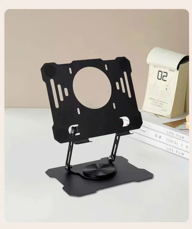 GD04 - GD05 - Giá đỡ Laptop, máy tính bảng kim loại, có thể xoay 360°, thiết kế rỗng giúp tản nhiệt, gập gọn tiện dụng