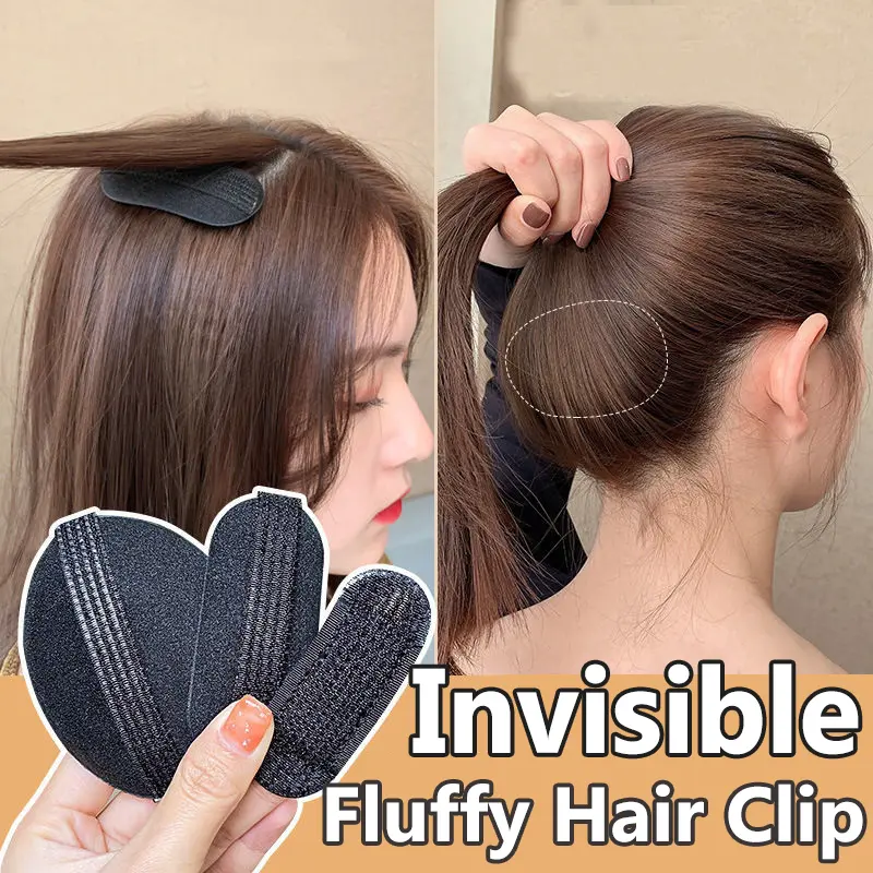 Puff Hair Head Cushion Invisible Fluffy Hair Clip Pad Sponge Pins Bun Bump Volume Hair Base for Women Girls Hair Accessory