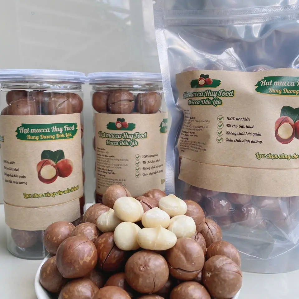 1.5kg Hạt Macca Sấy Đăk Lăk  (3 túi zip) Dung Dương Đăk Lăk Món Ăn Vặt bổ dưỡng Food Snack