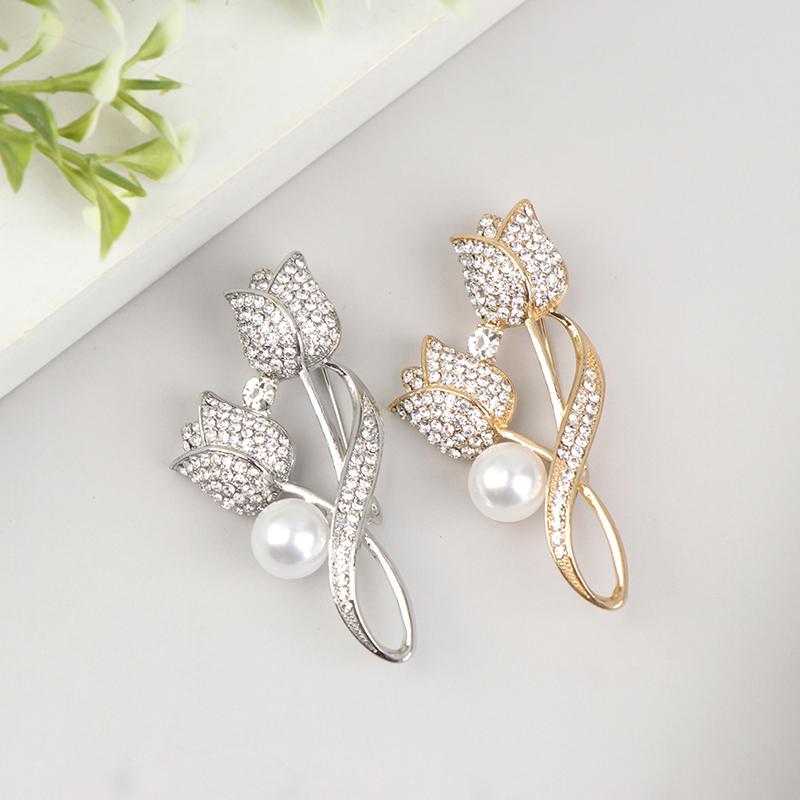 Product Introduction of Trâm Cài Hoa Tulip, Chống Lóa, Thích Hợp Cho Bộ Đồ, Ghim Cài Cổ Áo, 1 Mảnh 10