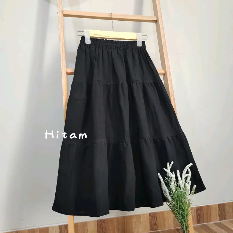 Rok Anak Polos Bahan Katun Toyobo usia 5-12 tahun Perempuan 2