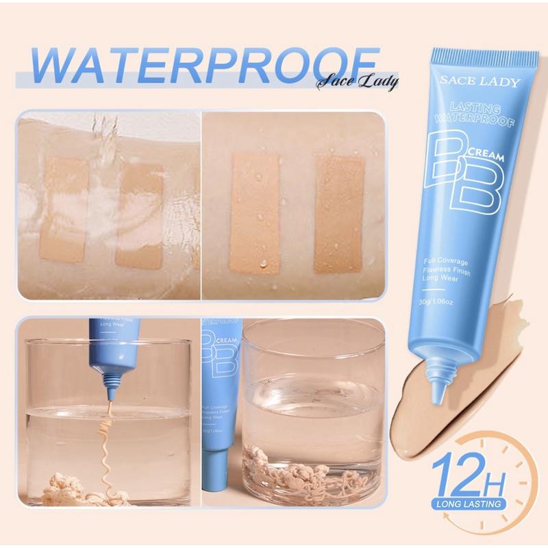 Kem nền BB SACE LADY chống thấm nước lâu trôi 30g tone sáng tặng mút trang điểm 2