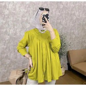 DUMA TOP KEMEJA WANITA RAYON PREMIUM JUMBO OVERSIZE KEKINIAN ATASAN WANITA DEWASA Baju Panjang