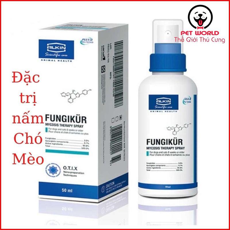 Fungikur Alkin Xịt Trị Nấm Chó Mèo 50ml