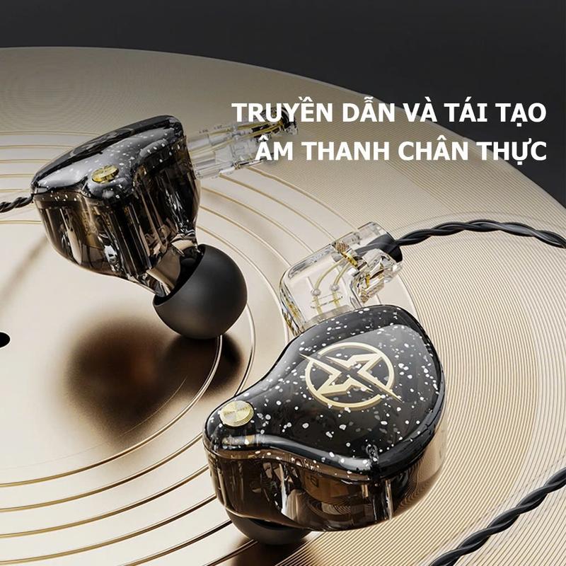 Tai Nghe Kiểm Âm Nhét Tai Chuyên Nghiệp Dài 1.2m Ân Thanh Nổi Stereo 1
