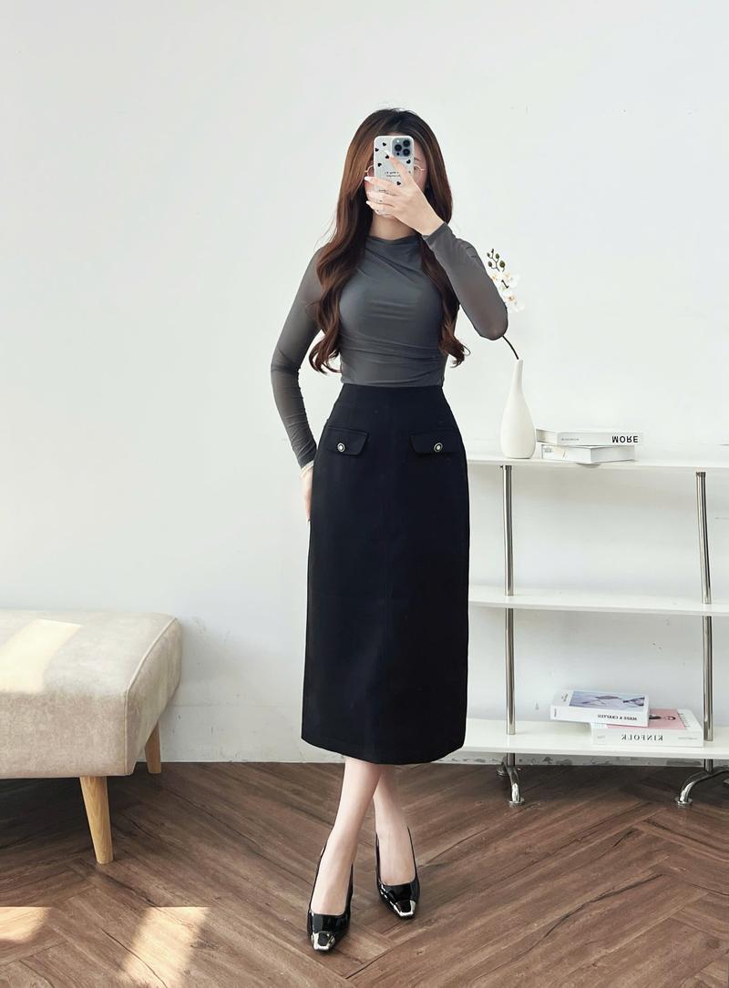 Product Introduction of Áo Nữ CChat Women Top Dáng Ôm Chất Lưới Xếp Vai Vải Nhập Khẩu 23TDC2013OT 20