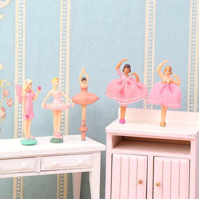 Mini Music Box Dolls Ballet Dancer Girls Figurines Fairy Princess Ornament Dancing Eight Tone Box Decor Music Box Accessories 1