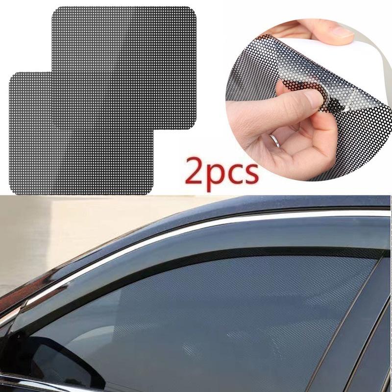 Pvc Car Windows 2pcs Universal PVC Car Window Sunshades Electrostatic Sticke - TikTok ...