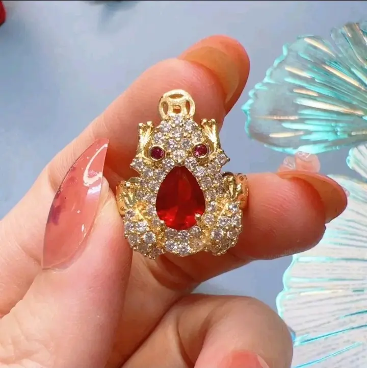 Nhẫn cóc hai màu [Free Ship] Women Hoa