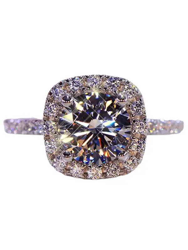 Elegant Rhinestone Decorated Ring, Exquisite Trendy Ring, Fashionable Jewelry for Women & Men As Gift 4