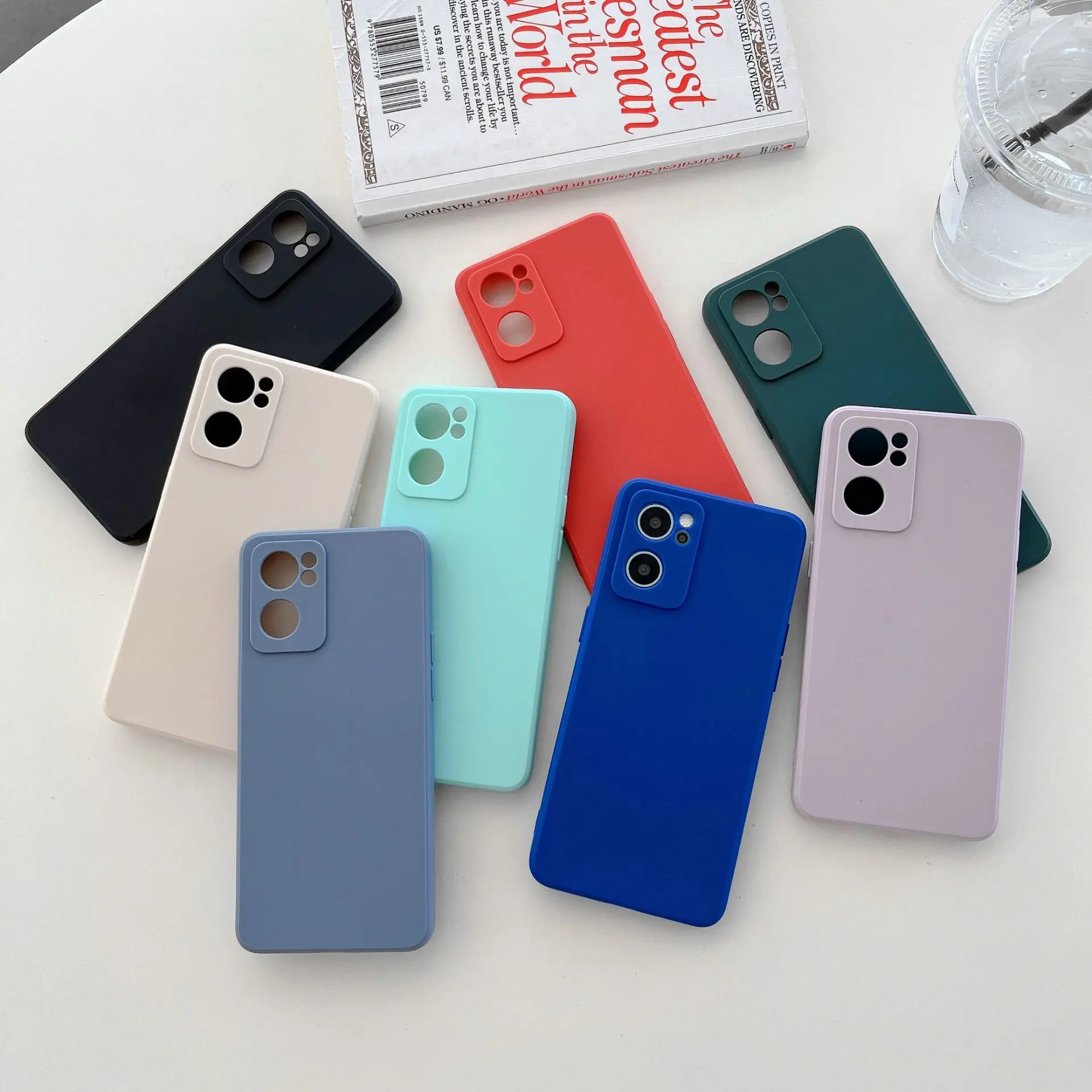 Suitable for OnePlus 12 Fine Hole Nord2t Frosted TPU Straight Edge Protective Case Oneplusace Drop-Resistant Rubik's Cube Mobile Phone Cover Cellphone Smartphone Shockproof