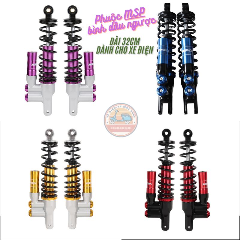 Phuộc MSP bình dầu ngược Giảm Xóc MSP chiều dài 32cm dành cho xe máy điện Phụ Tùng