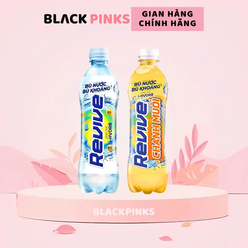 (Lốc 6 chai) Nước uống Revive chanh muối/muối khoáng bù nước, bù khoáng chai 390ml/500ml 0