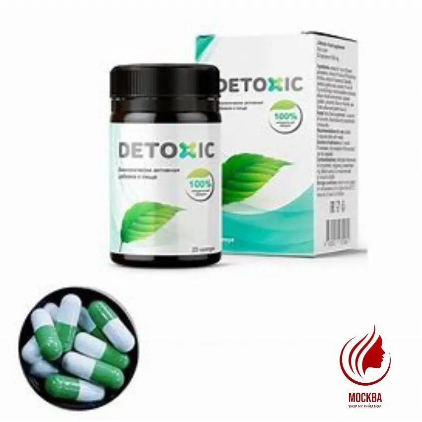 Mẫu mới Viên Uống Hôi Miệng Detoxic Hàng Nga Giúp Loại Bỏ Ký Sinh Trùng Đường Tiêu Hóa, Khôi Phục Vi Sinh Đường Ruột