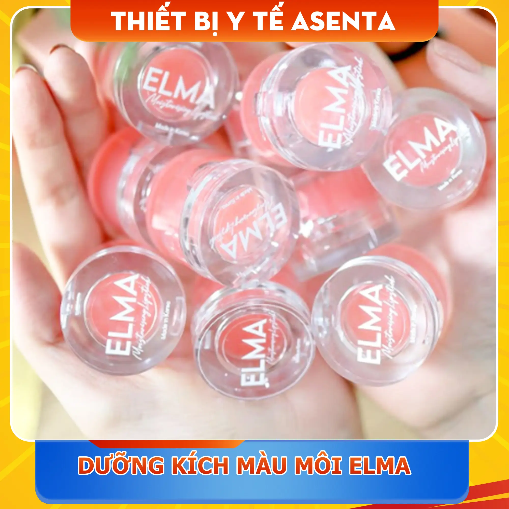 Son dưỡng môi có màu Elma, Dưỡng kích màu môi sau xăm, ngừa thâm loang - Hũ/Son thỏi - Cosmetic, Mỹ Phẩm
